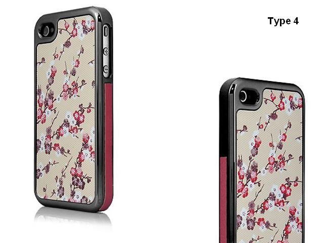 Deluxe Blossom Hard Case Hoes voor iPhone 4/4S