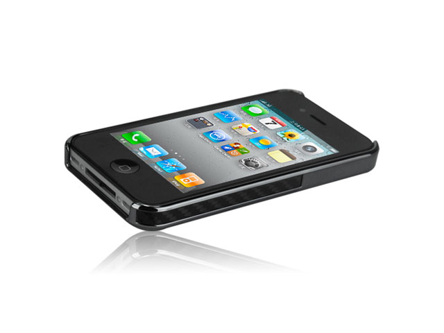 Deluxe Leather Hard Case Hoes voor iPhone 4/4S