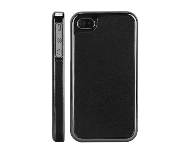 Deluxe Leather Hard Case Hoes voor iPhone 4/4S