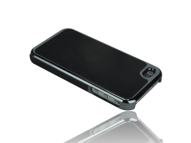 Deluxe Leather Hard Case Hoes voor iPhone 4/4S