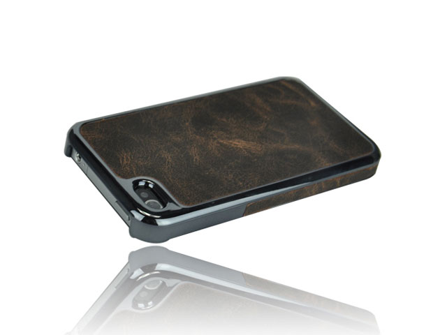 Deluxe Vintage Leather Hard Case Hoes iPhone 4/4S