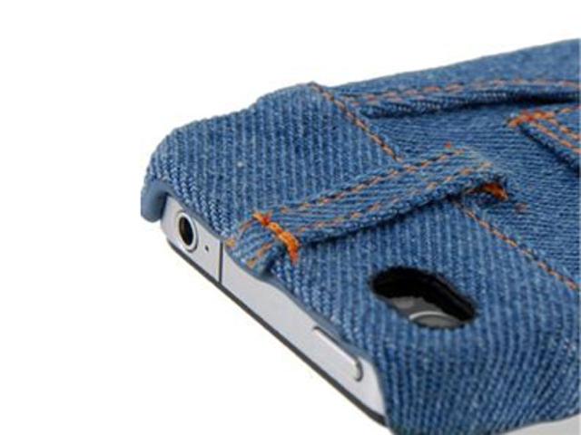 Real Denim Jeans Case Hoes voor iPhone 4/4S