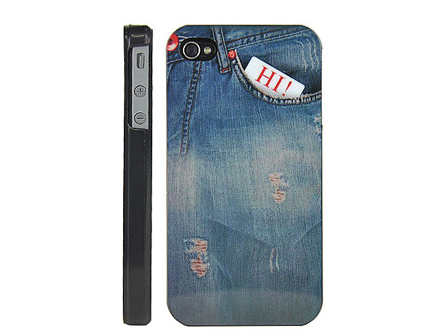 Denim Jeans Case Hoesje voor iPhone 4/4S