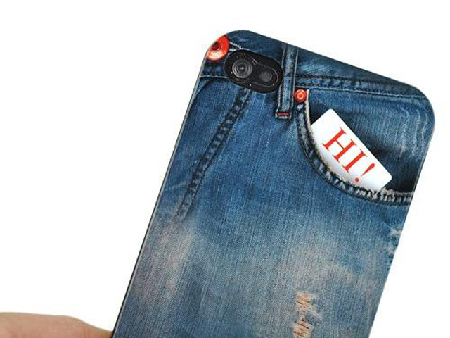 Denim Jeans Case Hoesje voor iPhone 4/4S
