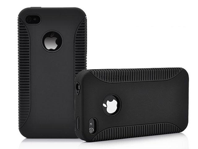 DuoProtect Silicon Hard Case voor iPhone 4/4S