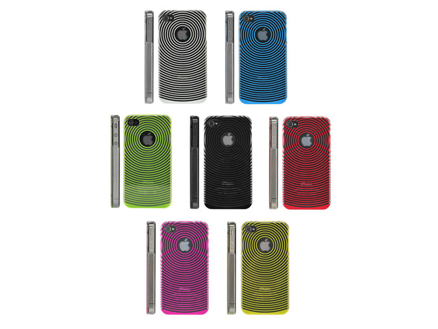 Colorful Fingerprint Back Case voor iPhone 4/4S