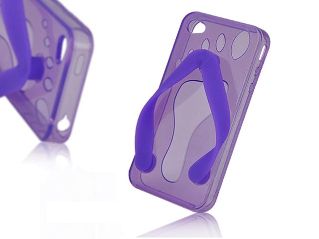 Flip-Flop Funny Slipper Case Hoes voor iPhone 4