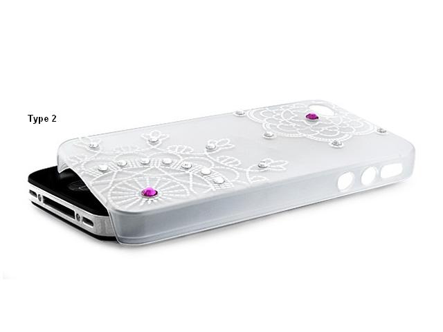 Frosted Crystals Elegant Case voor iPhone 4/4S