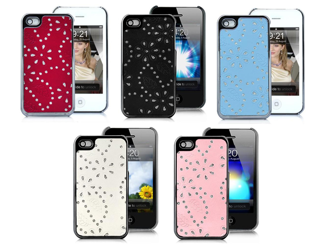 Deluxe Glitter & Glamour Hard Case Hoes voor iPhone 4/4S