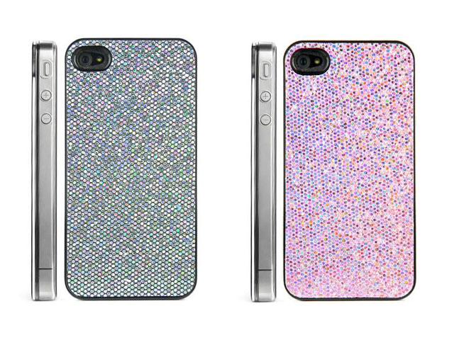 Glittery Disco Back Case Hoes voor iPhone 4