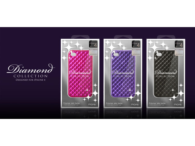 More Diamond Collection TPU Case Hoes iPhone 4