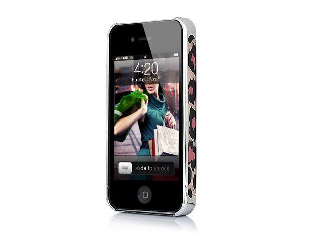 Deluxe Pink Panther Back Case Hoes voor iPhone 4/4S