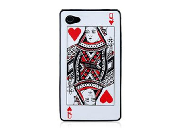 Poker Silicone Skin Case Hoes voor iPhone 4