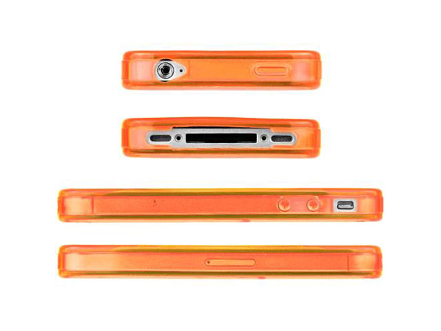 Polymer Jelly Grip TPU Case Hoes voor iPhone 4