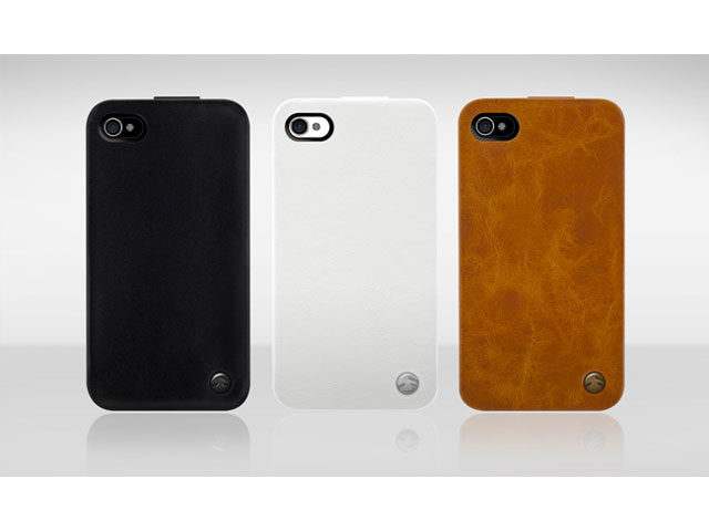 Lift Vijf Moet SwitchEasy Lux Genuine Leather Case Hoes voor iPhone 4/4S