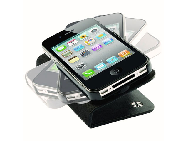 Trexta Rotating Folio Leren Case Hoesje voor iPhone 4/4S