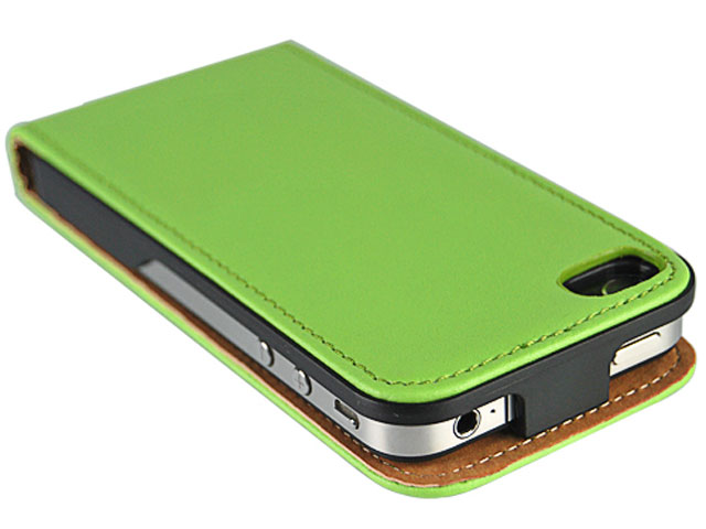 MagnetFlipper Leren Case Hoes voor iPhone 4/4S