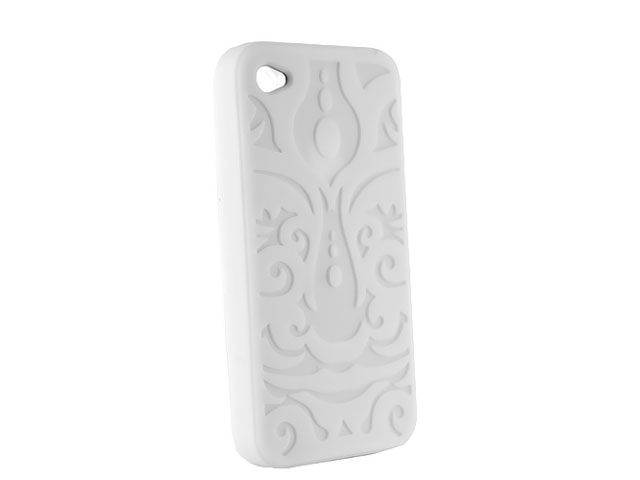 Tiki Series Silicone Skin Case Hoes voor iPhone 4