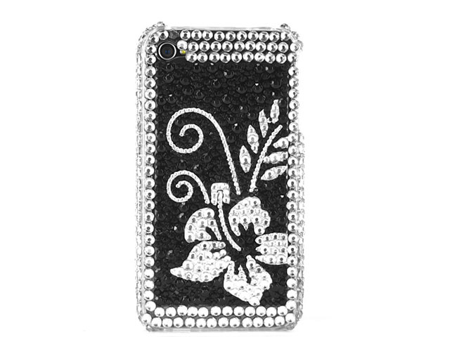 Flower Diamond Case Hoes voor iPhone 4/4S