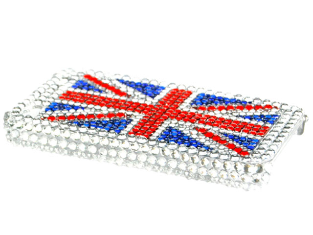 Great Brittain Diamond Case Hoes voor iPhone 4/4S