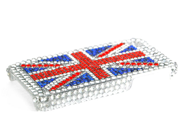 Great Brittain Diamond Case Hoes voor iPhone 4/4S