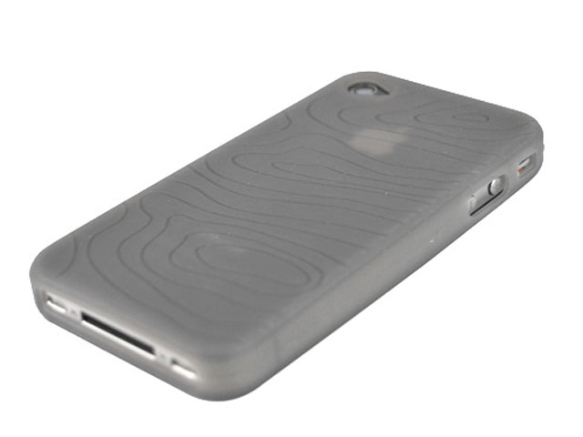 Grip Groove Silicone Hoes voor iPhone 4