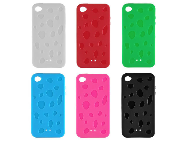 Spots Silicone Skin Hoes voor iPhone 4