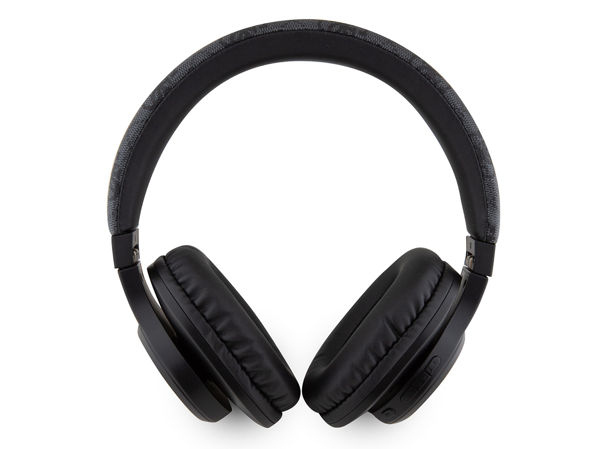 Guess 4G Monogram Bluetooth Over-Ear Koptelefoon - Zwart