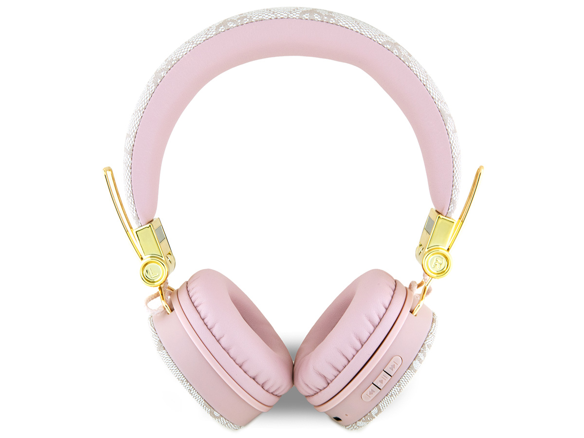 Guess 4G Monogram Bluetooth On-Ear Koptelefoon - Roze