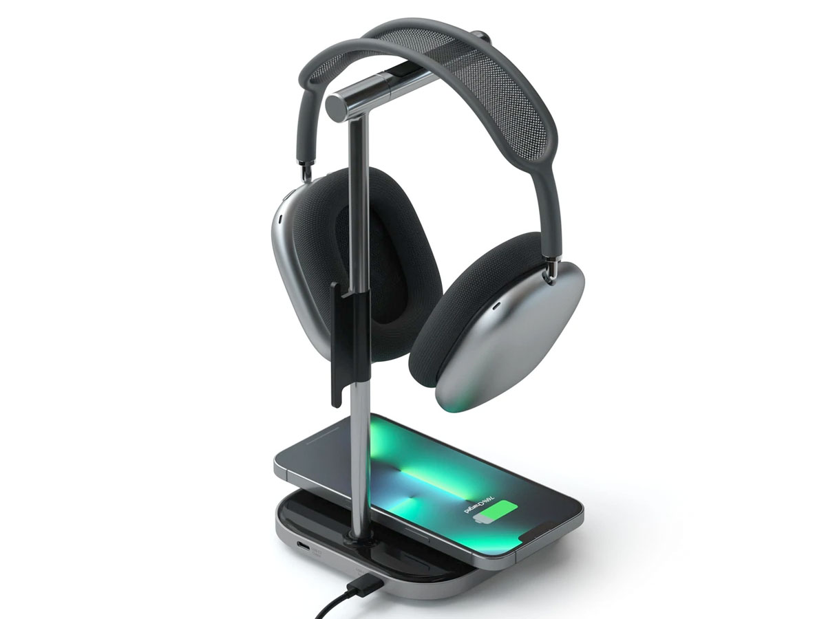 Satechi 2-in-1 Headphone Stand met Wireless Charger