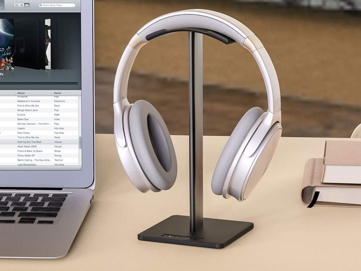 Aluminium Headphone Stand Zwart - Koptelefoon Standaard