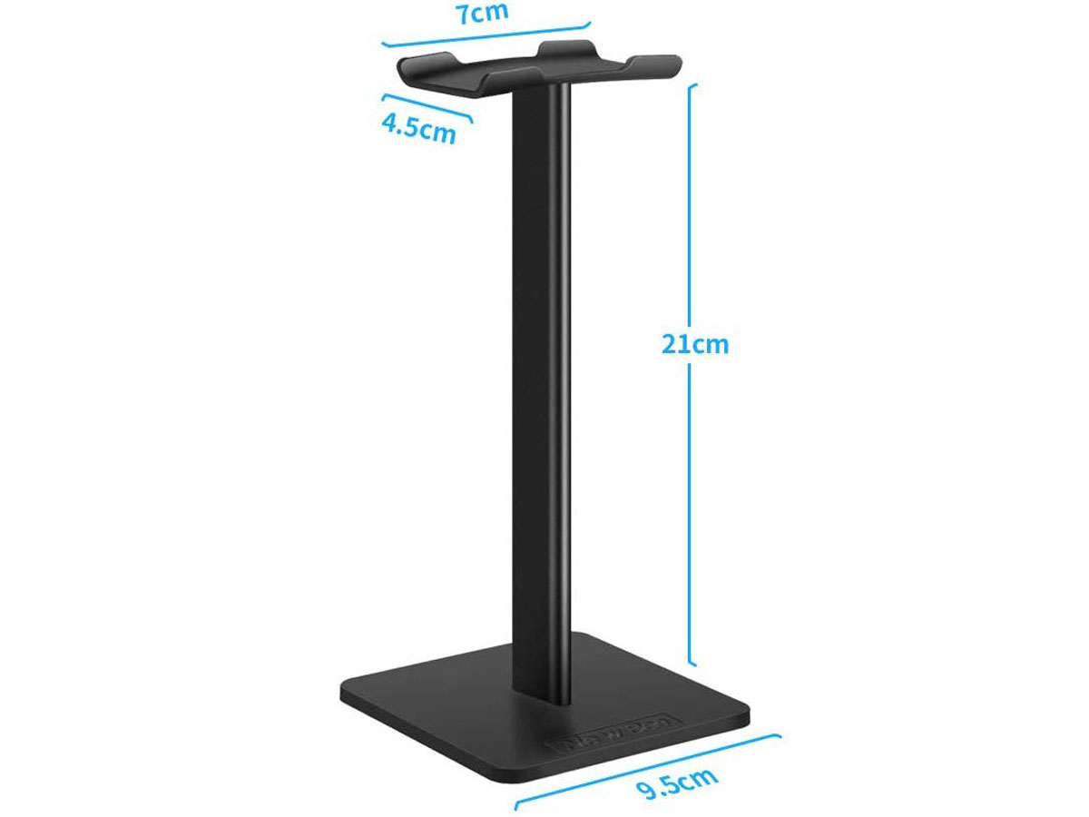 Aluminium Headphone Stand Zwart - Koptelefoon Standaard