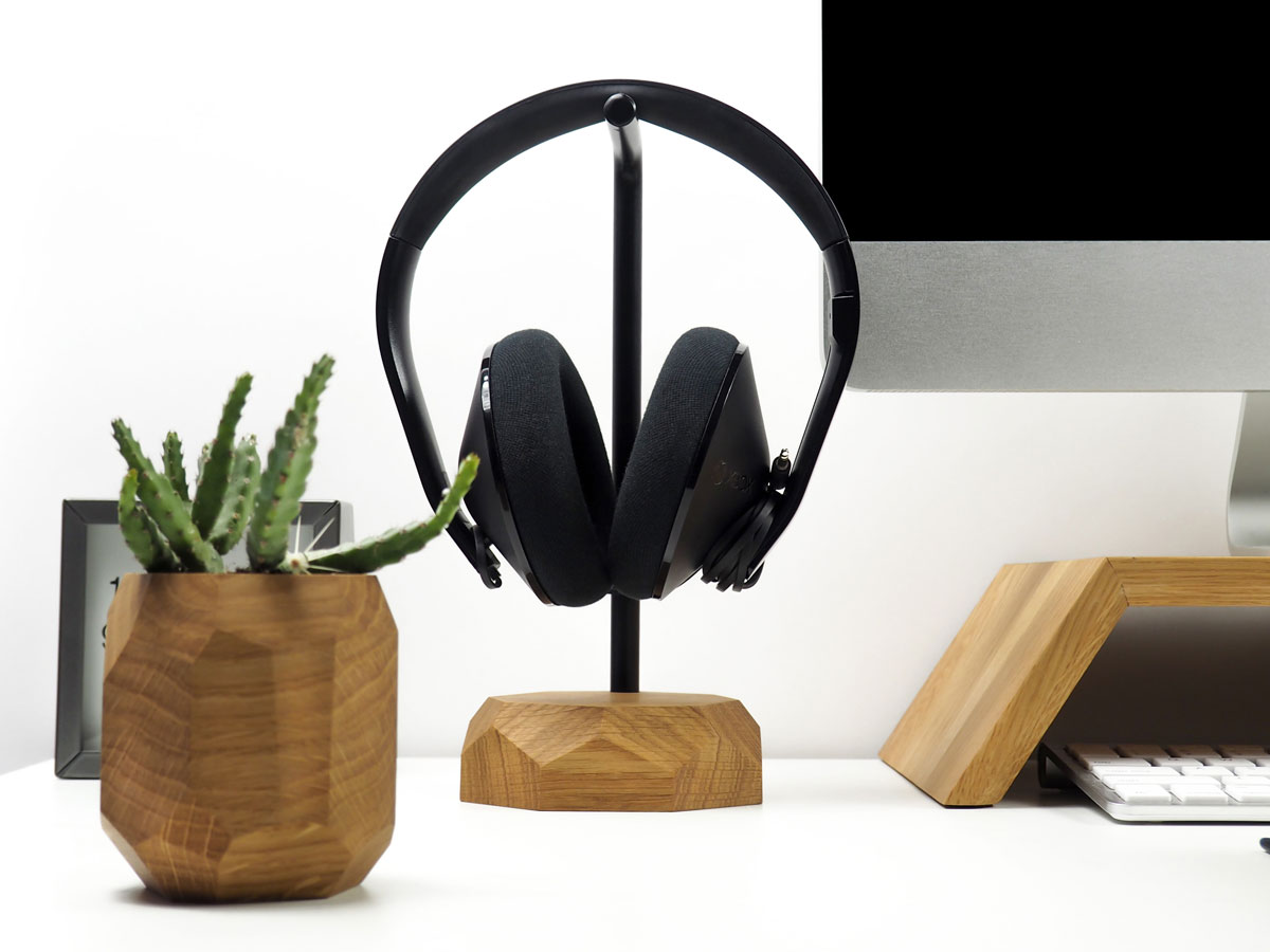 Oakywood Headphone Stand Oak - Houten Koptelefoon Standaard