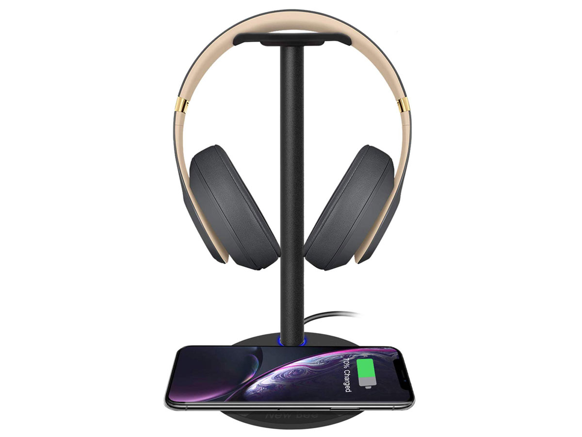 Wireless Charging Headphone Stand Qi Oplader 10W