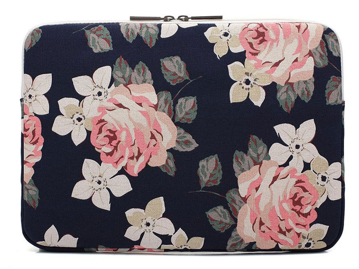 Canvaslife Floral Laptop Sleeve Navy - 15