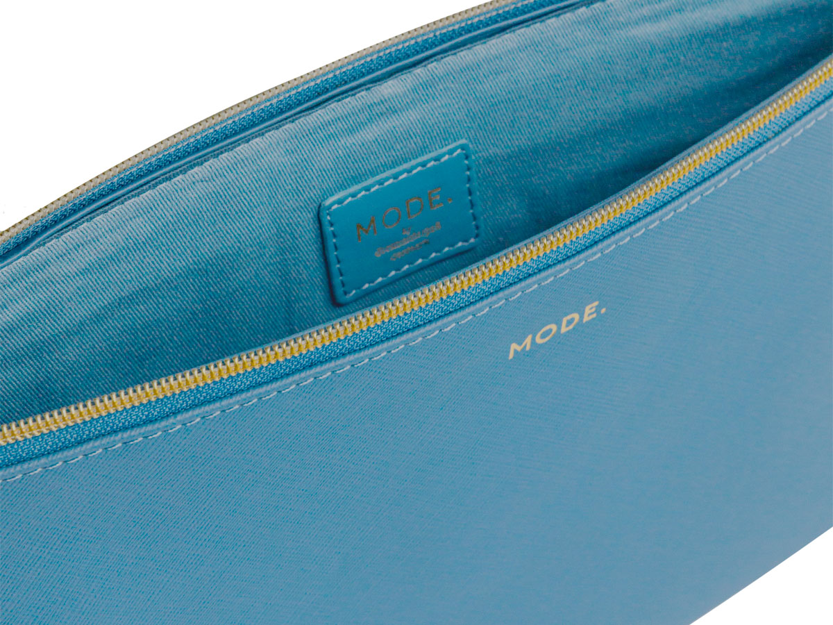 dbramante1928 MODE. Paris Sleeve Blauw Leer - MacBook Pro 16