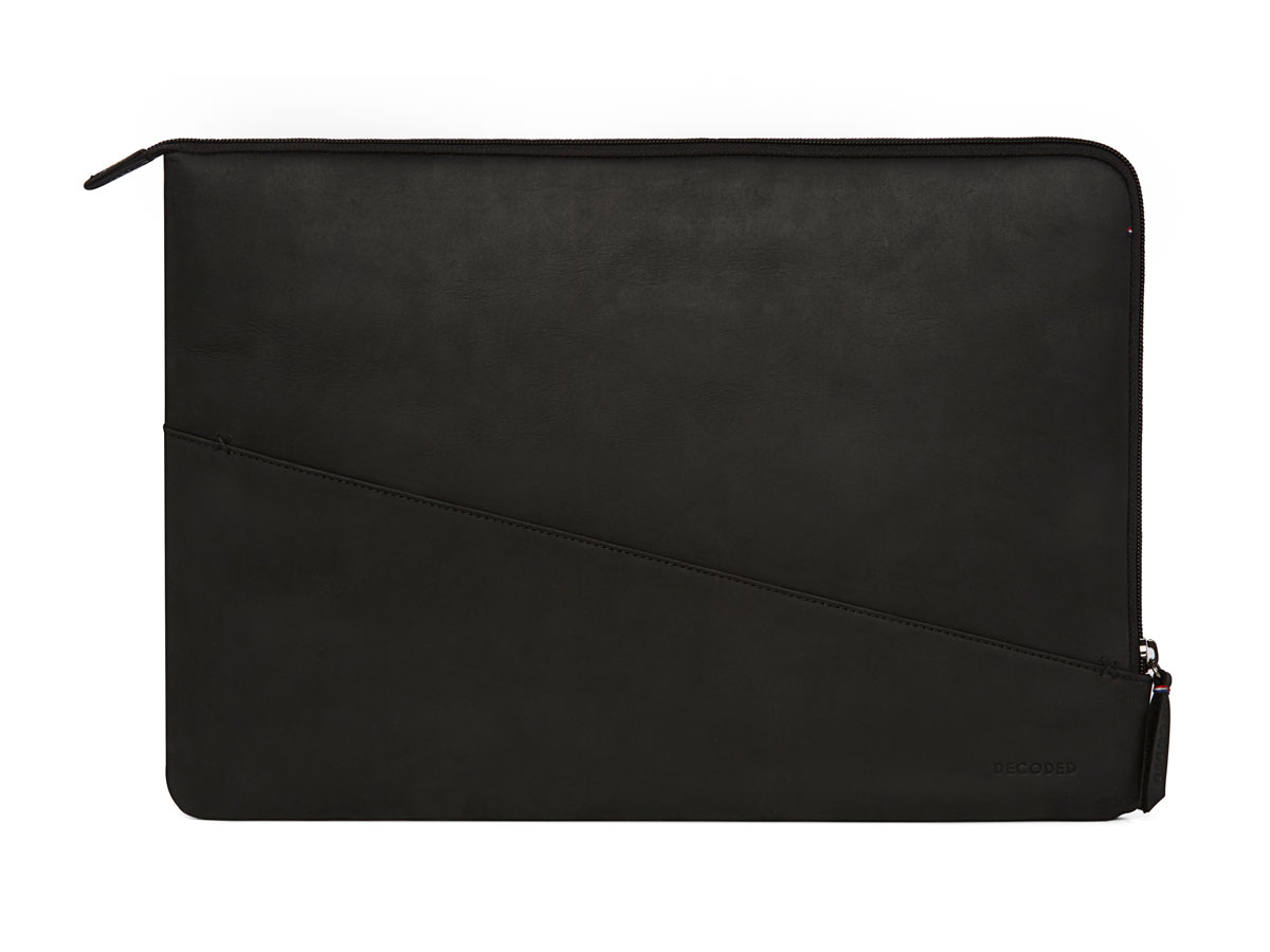 Decoded Slim Sleeve Zwart Leer - MacBook Pro 16