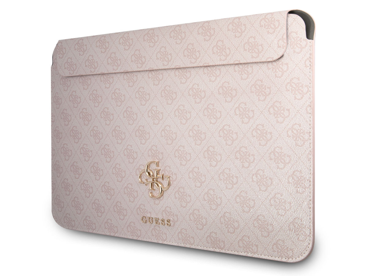 Guess 4G Monogram Laptop Sleeve Roze - MacBook 13