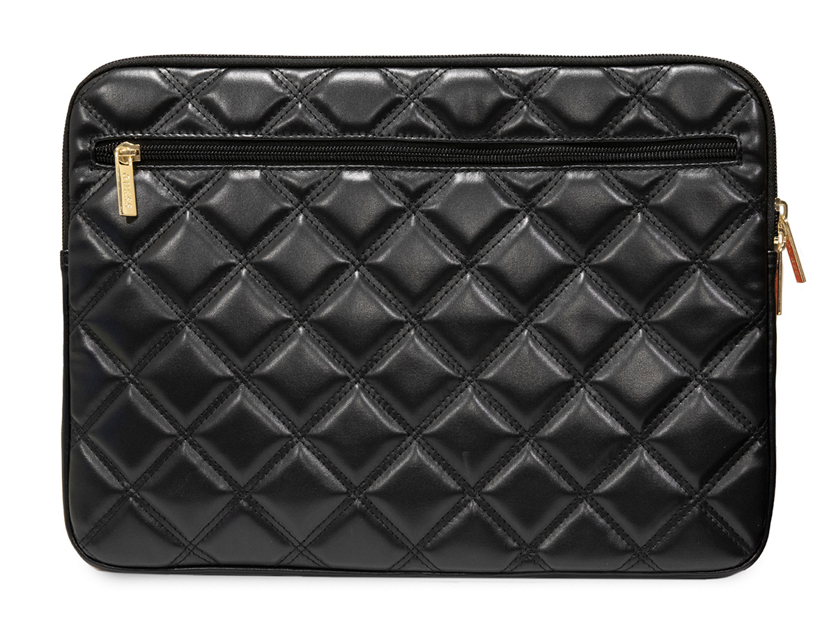 Guess Big 4G Quilted Laptop Sleeve Zwart - MacBook 13