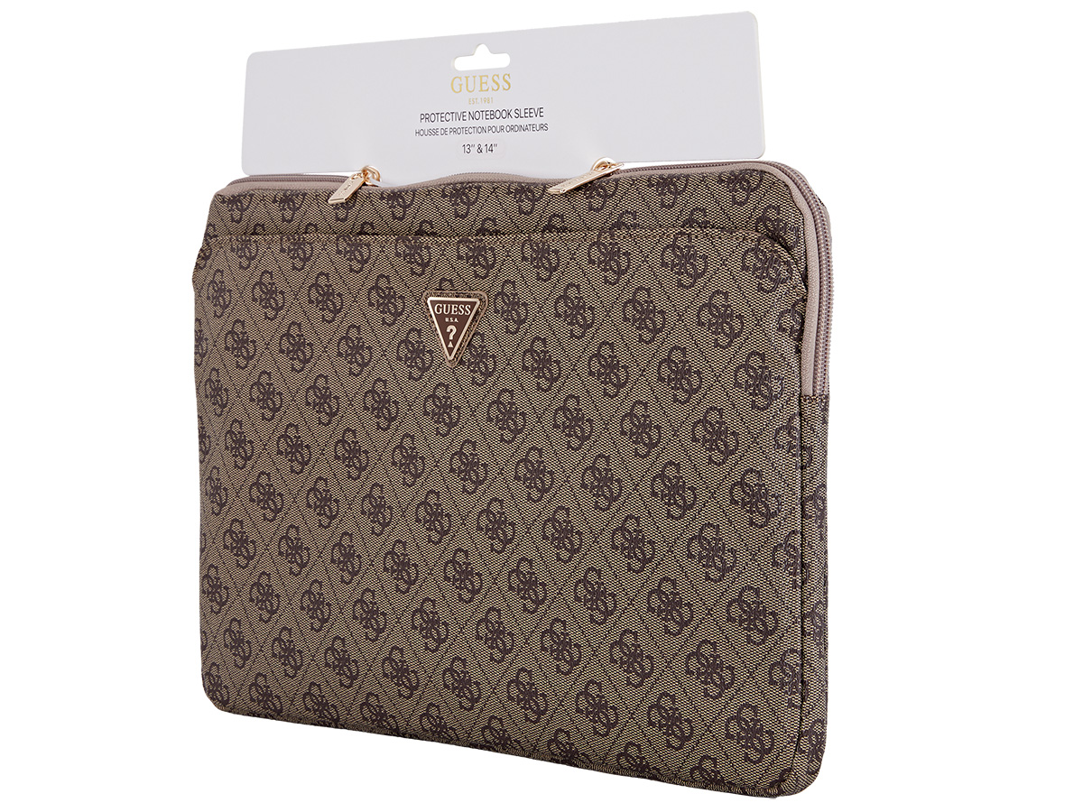 Guess Monogram Laptop Pocket Sleeve Bruin - MacBook 13