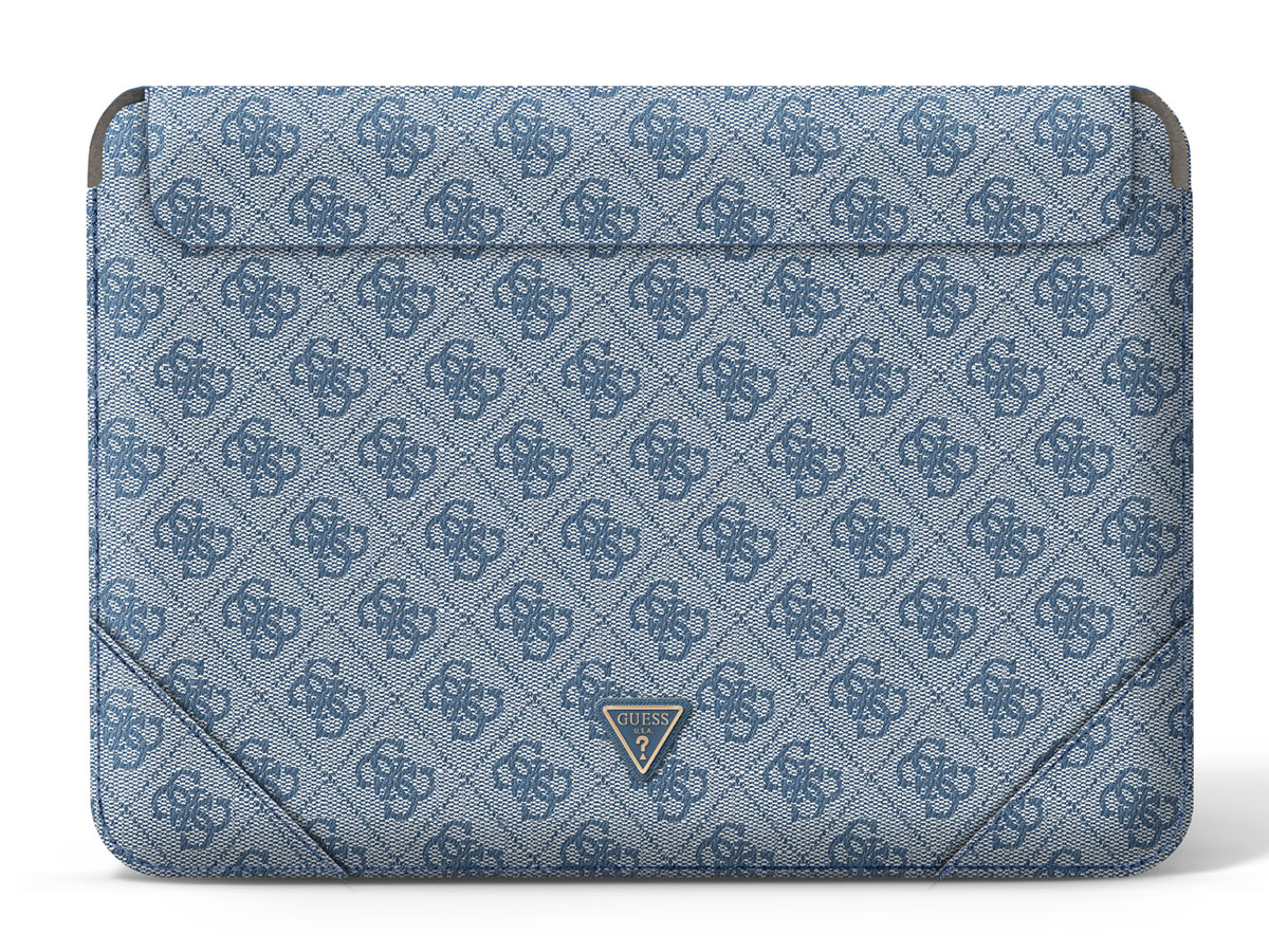 Guess Monogram Triangle Sleeve Blauw - MacBook 13