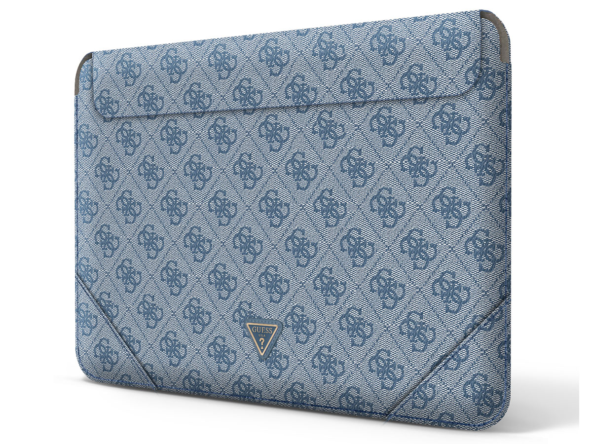 Guess Monogram Triangle Sleeve Blauw - MacBook 13