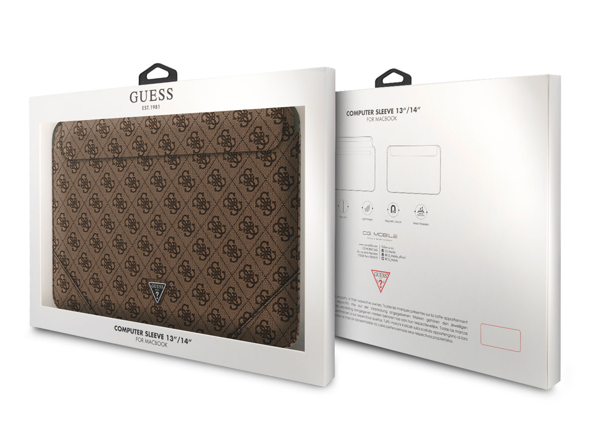 Guess Monogram Triangle Sleeve Bruin - MacBook 13