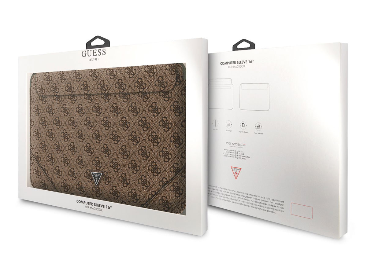 Guess Monogram Triangle Sleeve Bruin - MacBook Pro 16