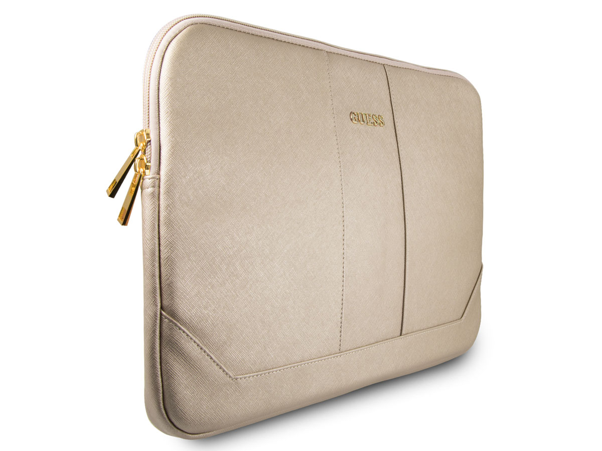 Guess Saffiano Zip Sleeve Goud - 13