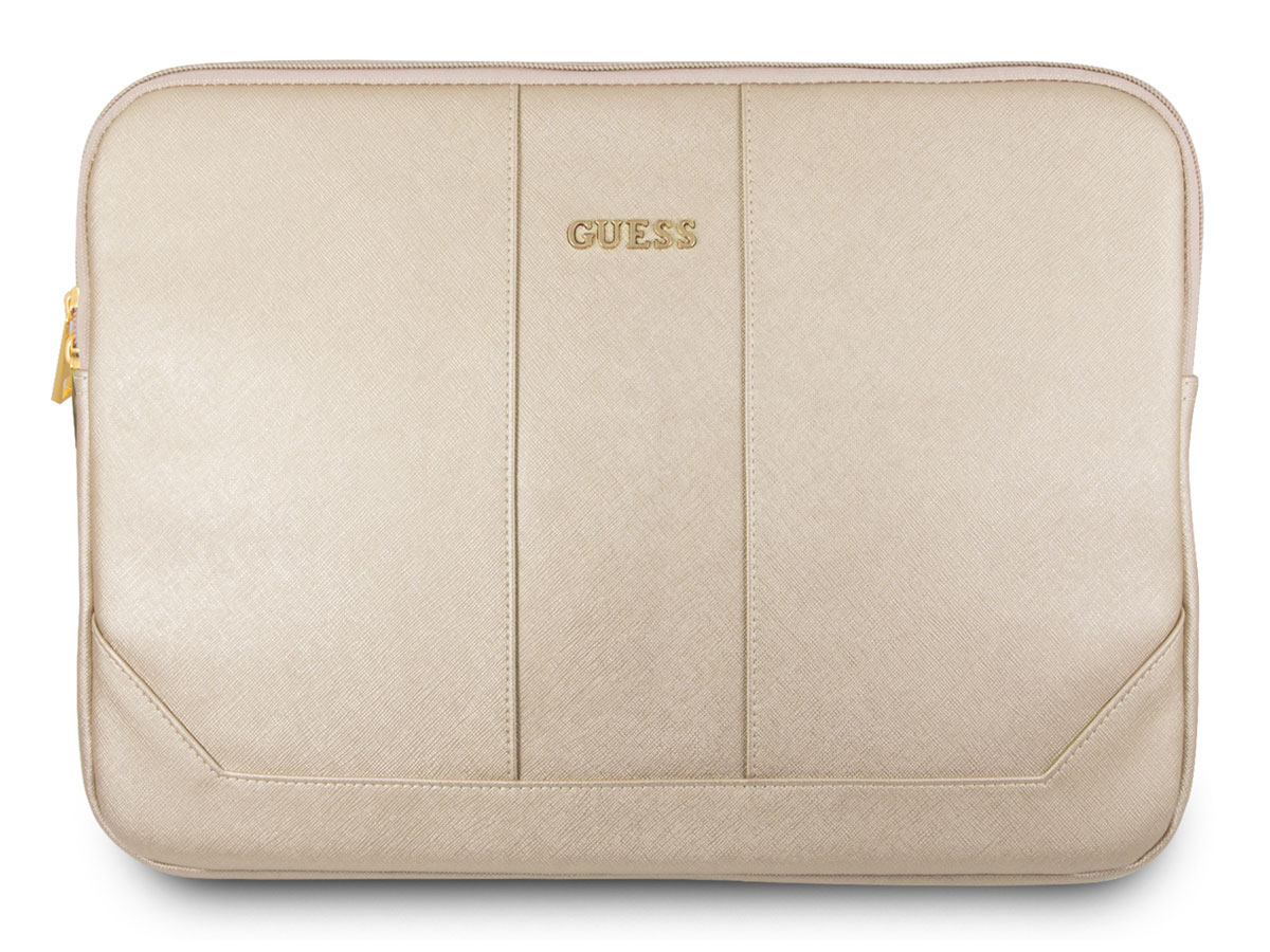 Guess Saffiano Zip Sleeve Goud - 13