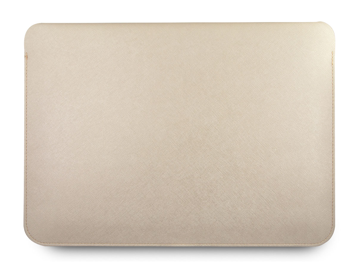 Guess Saffiano Laptop Sleeve Goud - MacBook 13