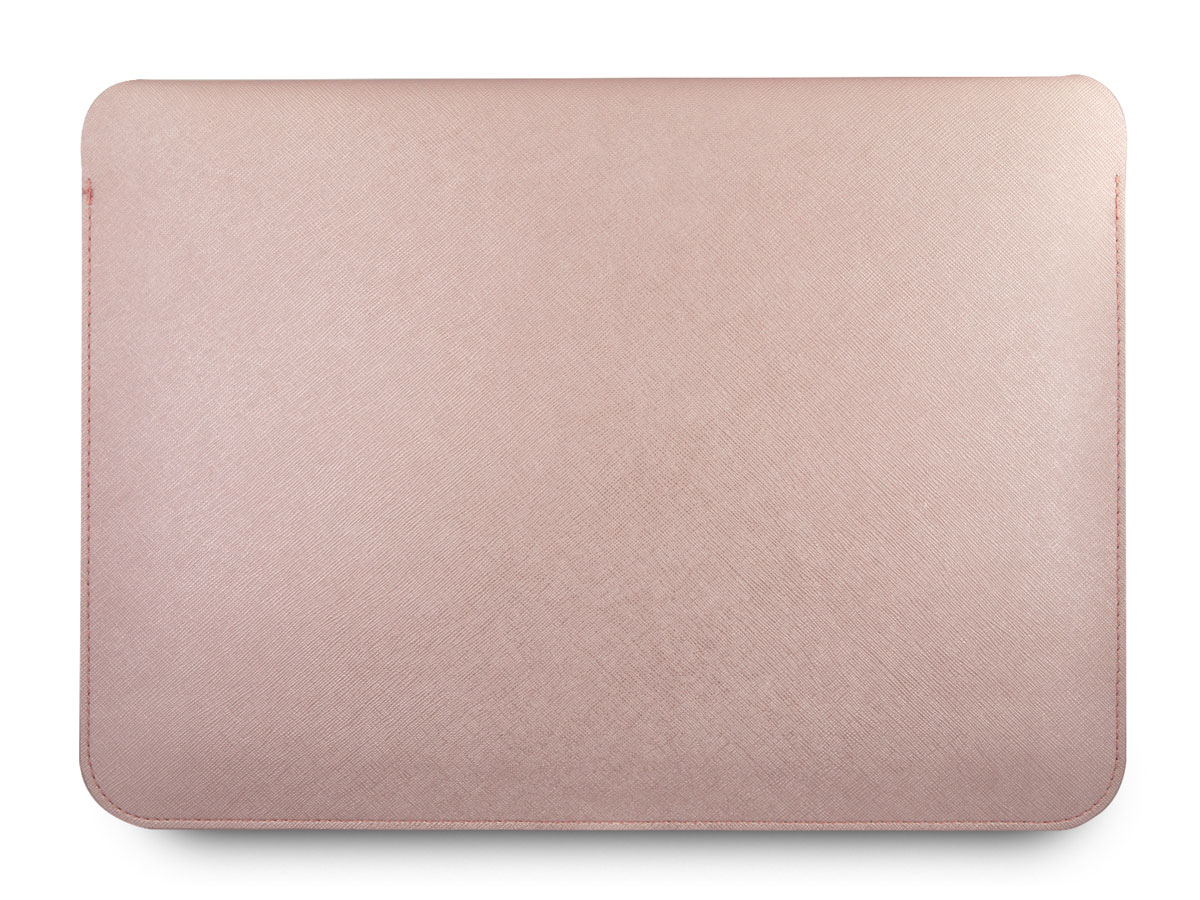 Guess Saffiano Laptop Sleeve Roze - MacBook 13