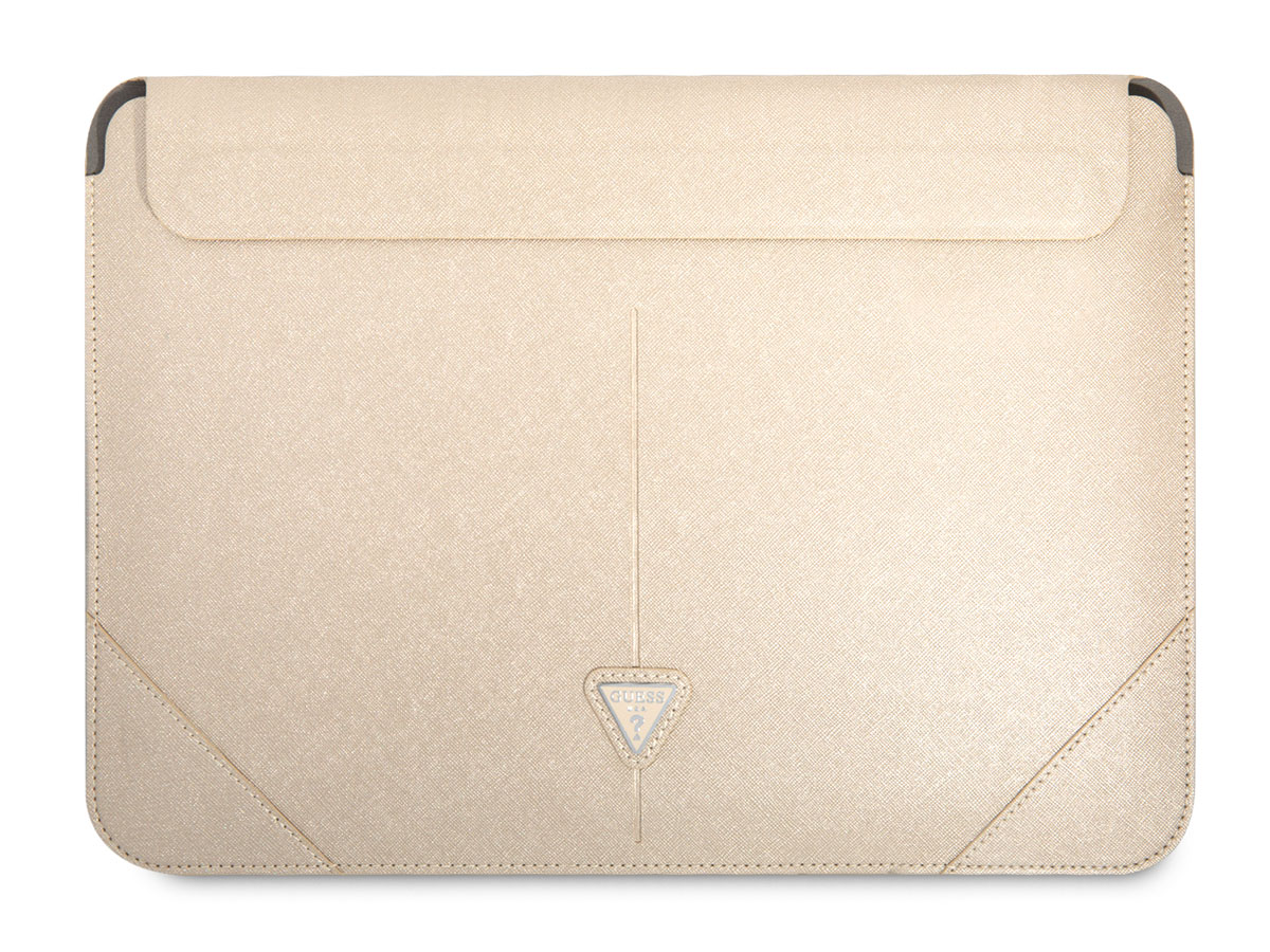 Guess Saffiano Triangle Sleeve Goud - MacBook 13