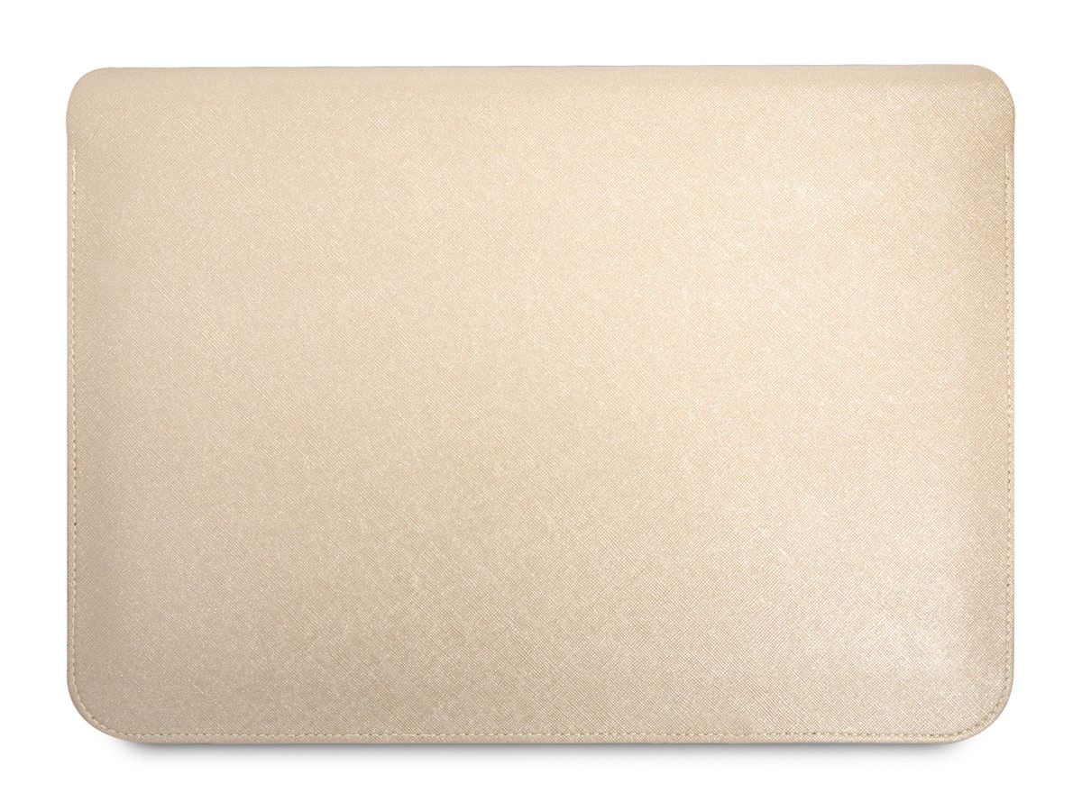 Guess Saffiano Triangle Sleeve Goud - MacBook 13